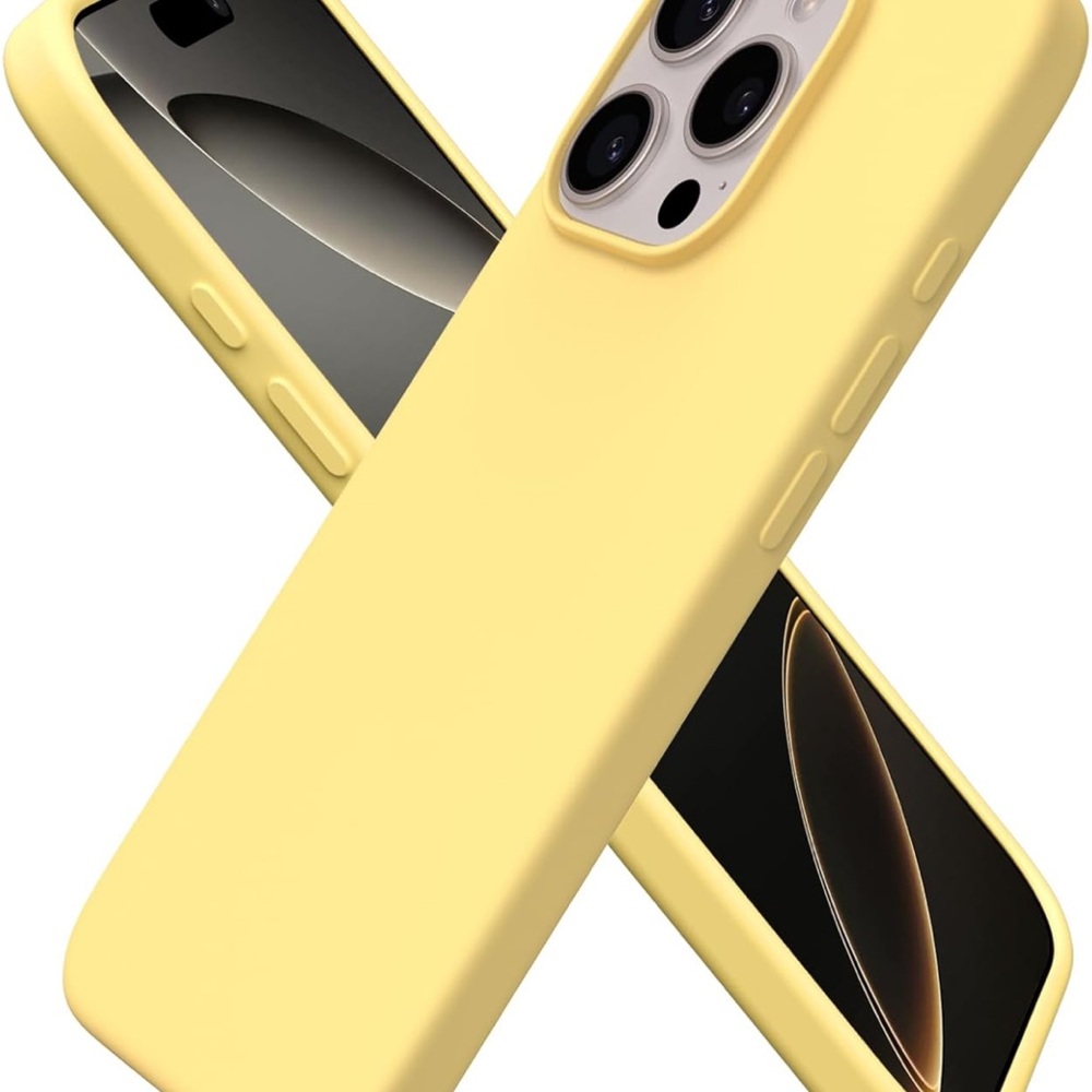 Butter Yellow Silicone iPhone 16pro Case